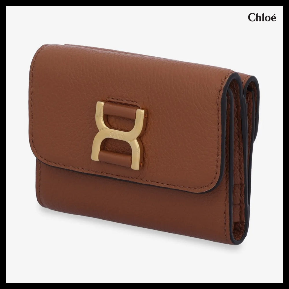 【Chloe】Marcie Trifold Wallet Tan
