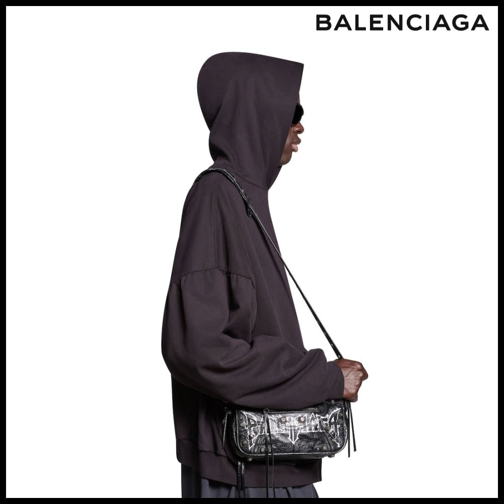 【BALENCIAGA】Le Cagole XS Flap Bag printed Arena lambskin
