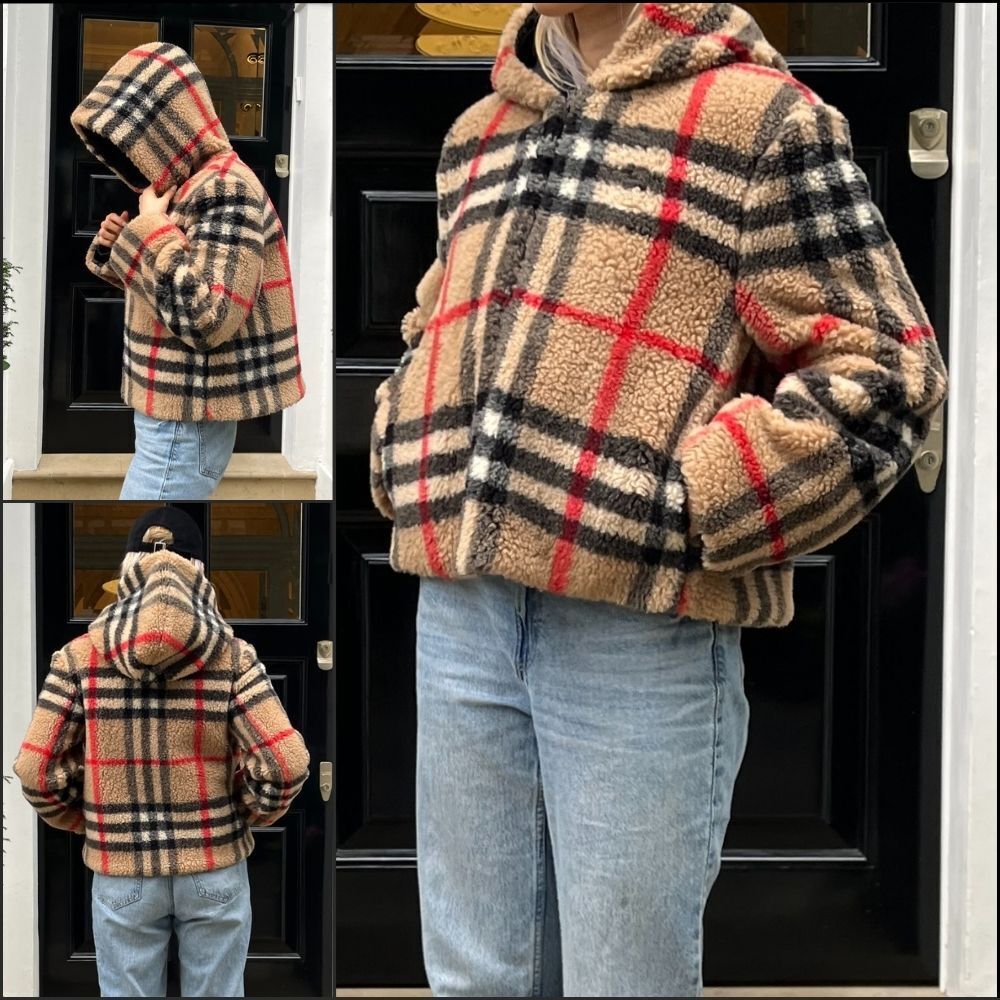 【Burberry】Austrel Check Fleece Jacket