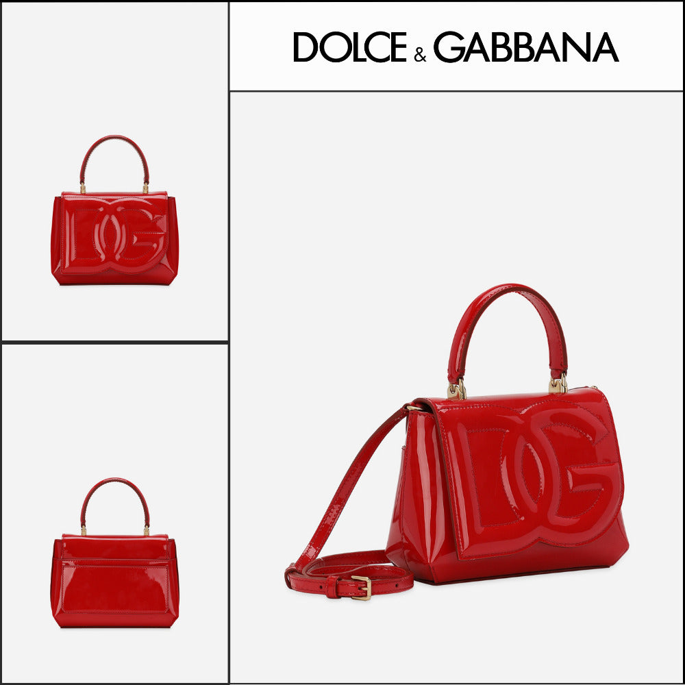【Dolce & Gabbana】DG Logo Top-Handle Bag Red