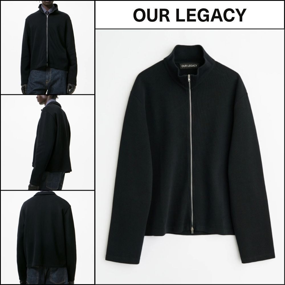 【OUR LEGACY】Shrunken Full Zip High Neck Jacket high neck