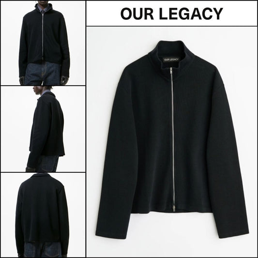 【OUR LEGACY】Shrunken Full Zip High Neck Jacket high neck