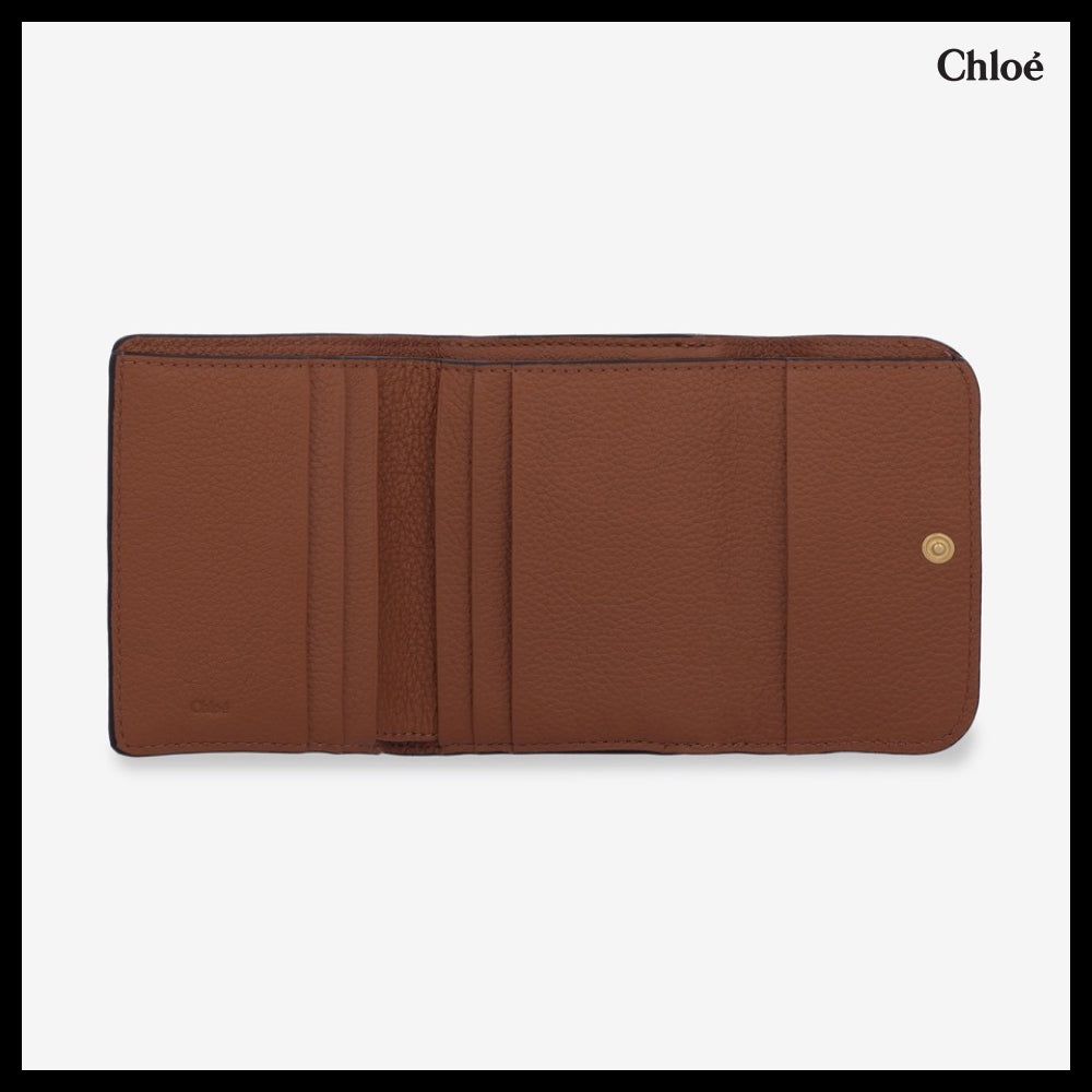 【Chloe】Marcie Trifold Wallet Tan