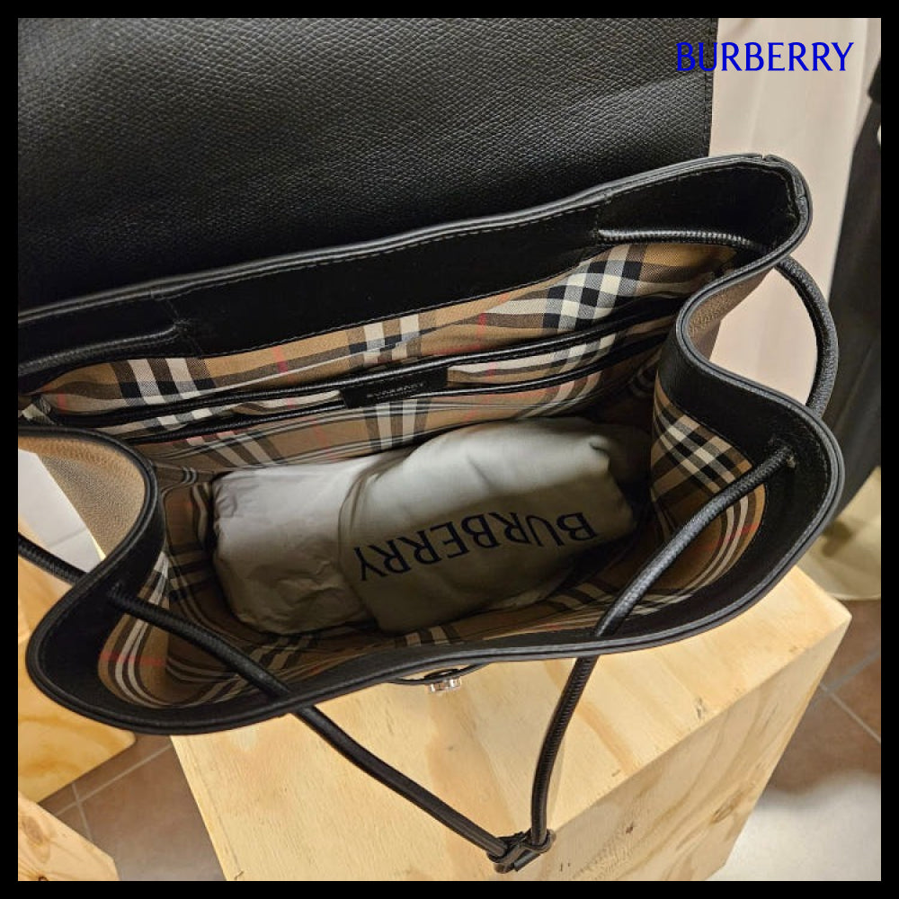【Burberry】25FW Soft Rucksack Backpack Black