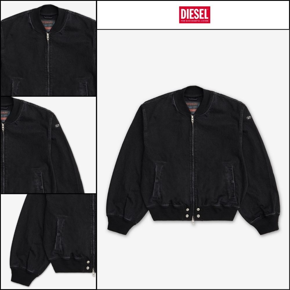 【DIESEL】D-Gooz Bomber Jacket Black