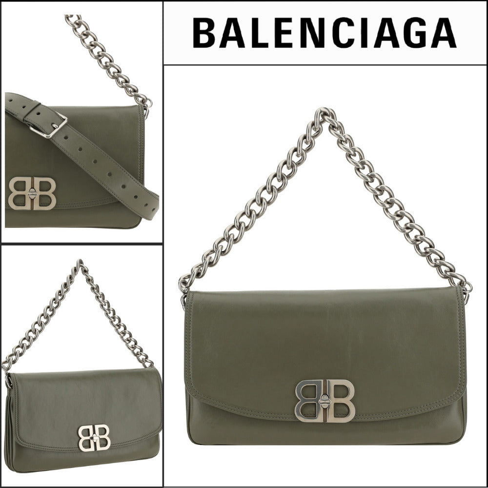 【BALENCIAGA】BB Soft Flap Bag M Army Green
