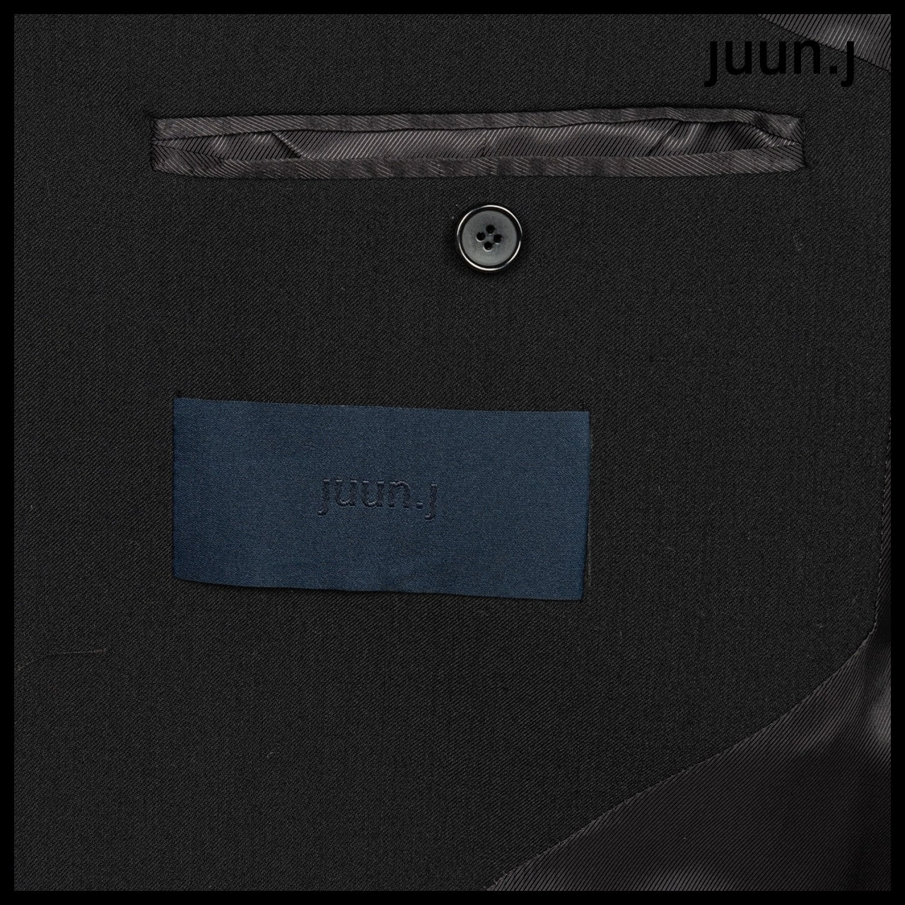 【JUUN.J】CORE Blended Wool Belted Coat Black