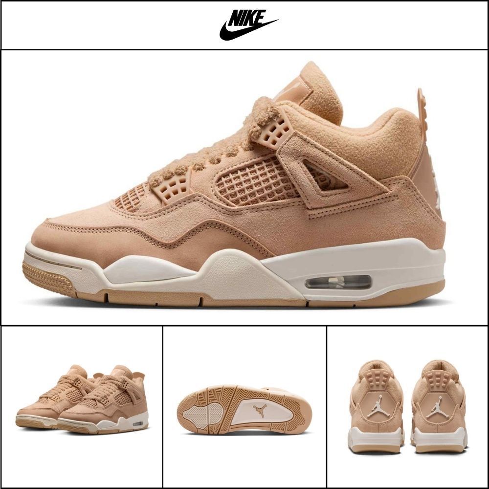 【NIKE】Air Jordan 4 Retro W Hemp Light Orewood Brown Women