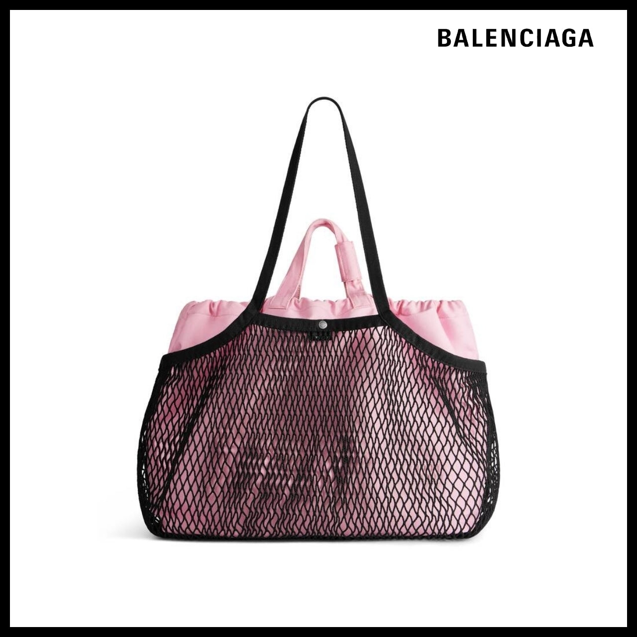 【BALENCIAGA】24/7 Large Tote Bag in Pink Black