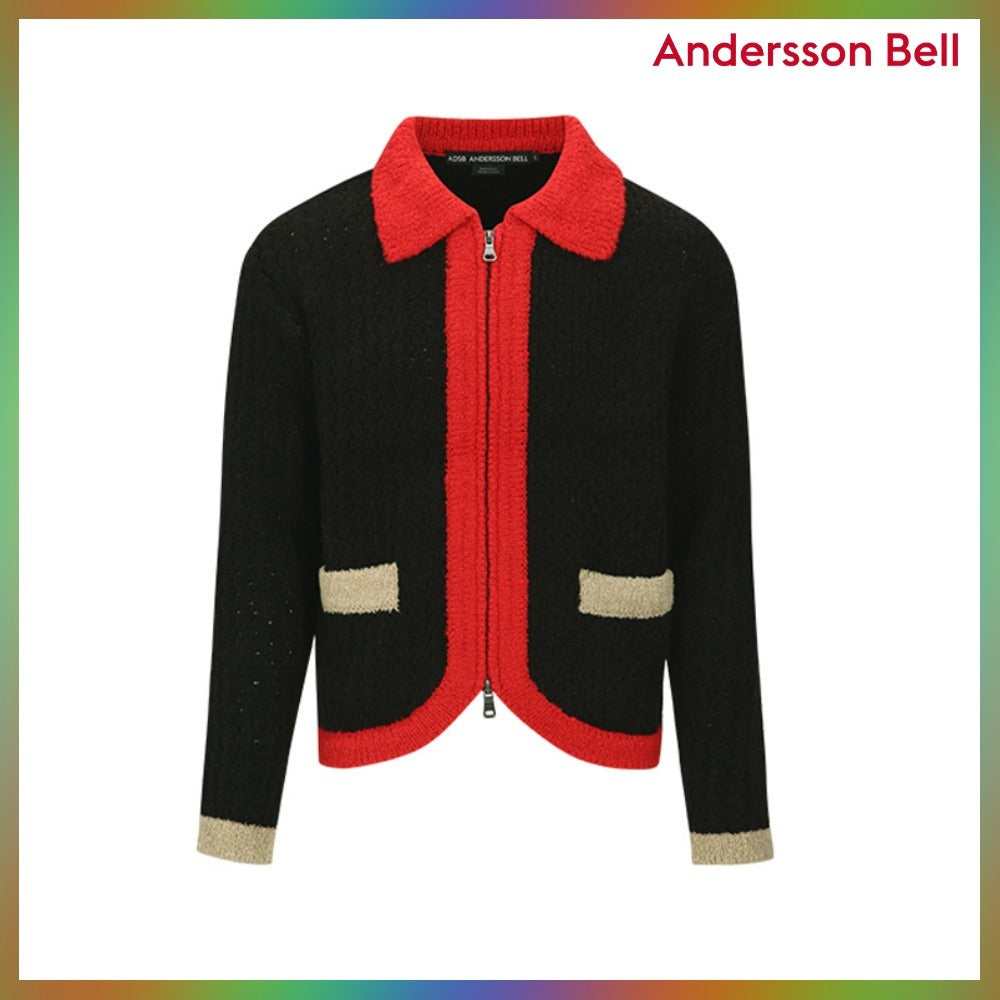【ANDERSSON BELL】エラス・カラーブロックカーディガン 2COLORS