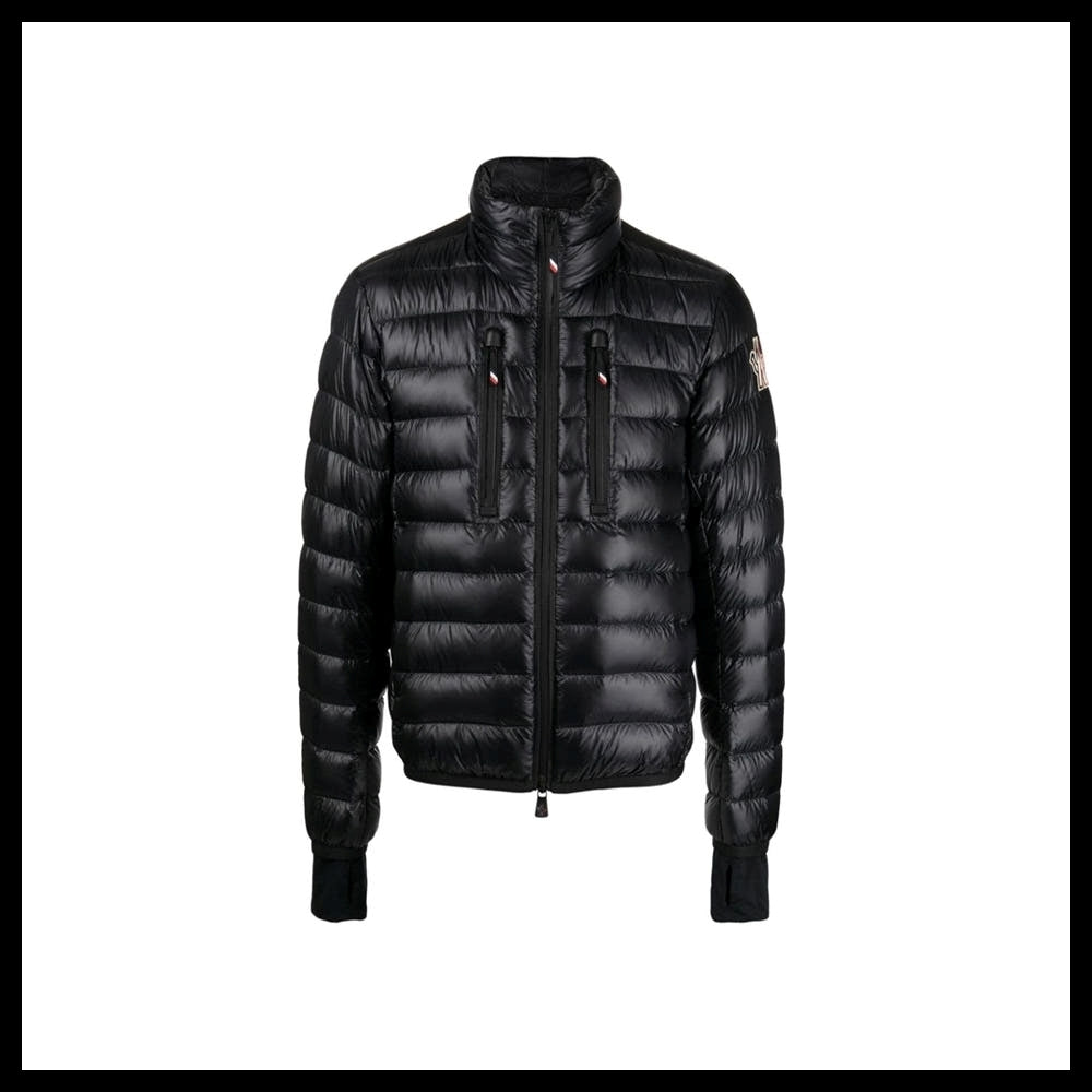【MONCLER】Hers Grenoble Logo Lightweight Puffer