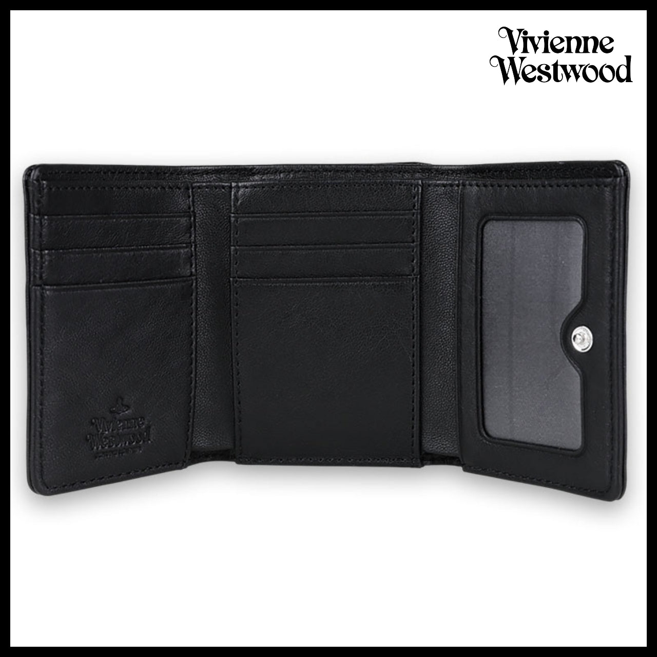 【Vivienne Westwood】Prime Small Coin Pocket Wallet Black