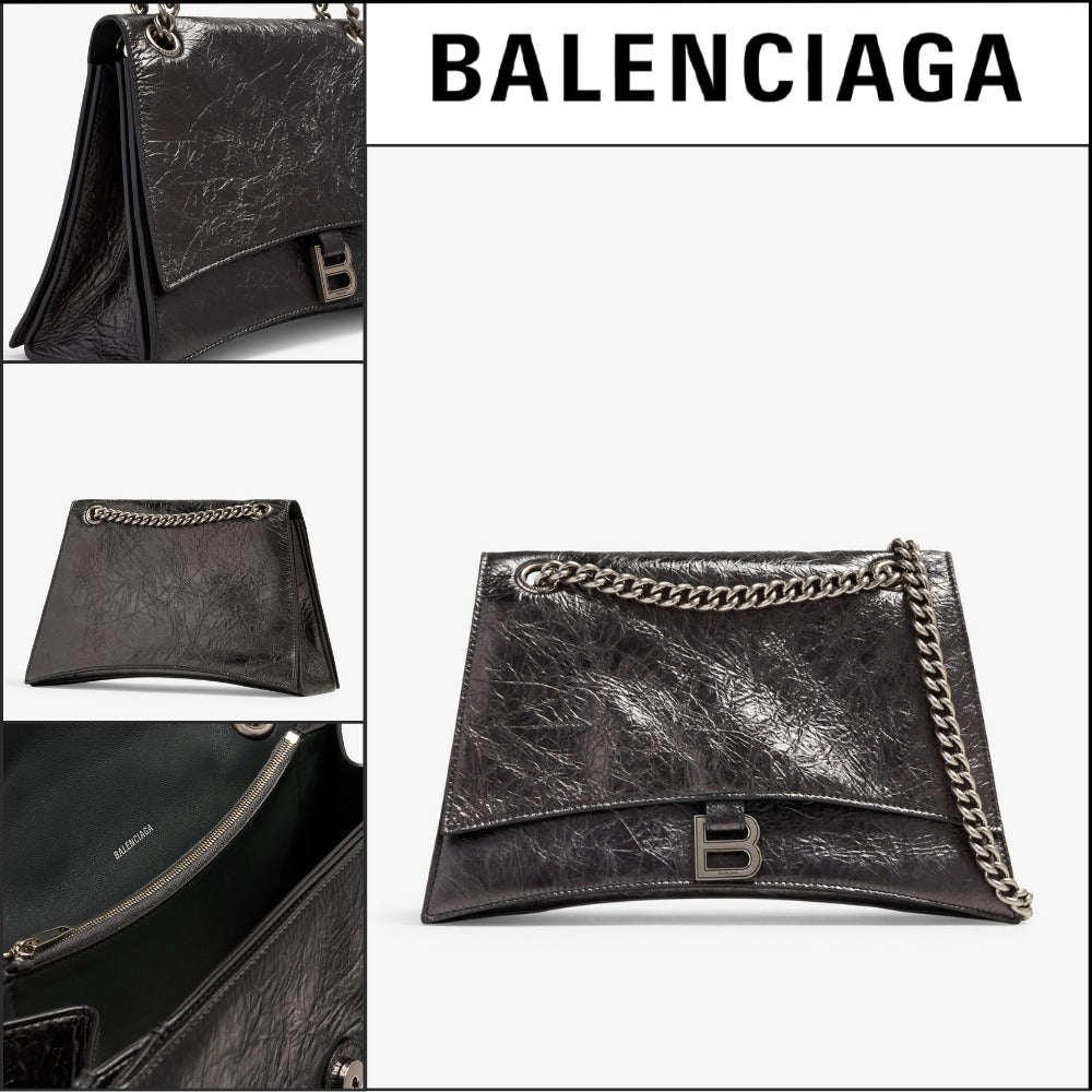 【BALENCIAGA 】Crush Chain Medium Bag
