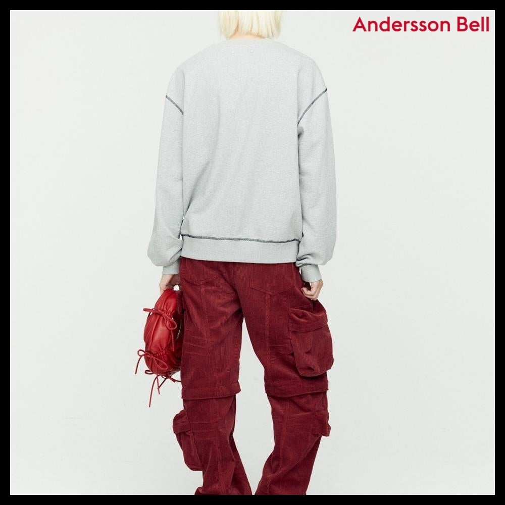 【ANDERSSON BELL】Essential ADSB Floor Sweatshirt Grey