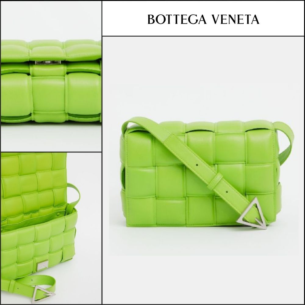【BOTTEGA VENETA】Padded Cassette Bag Acid Green