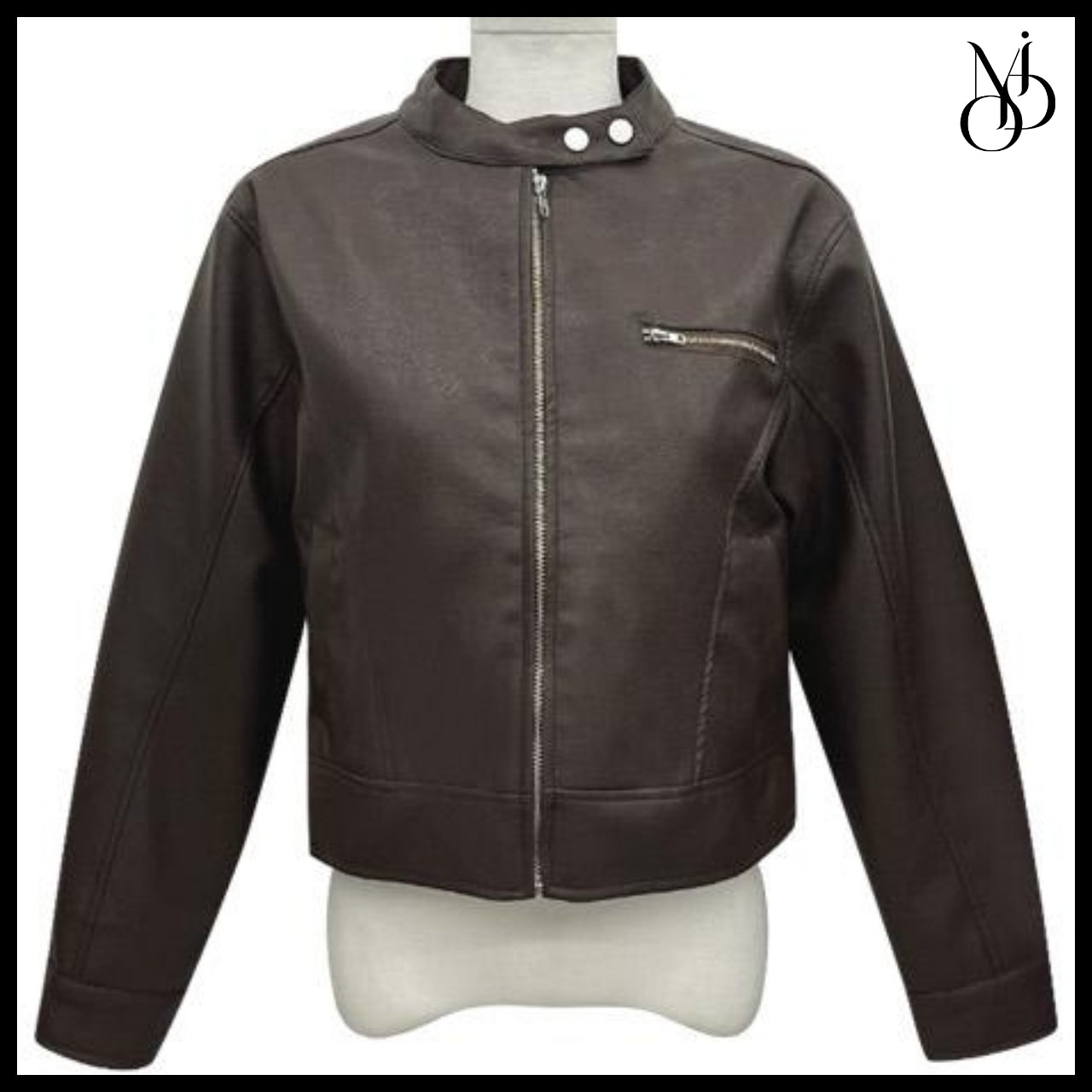 【MODIMOOD】Vera Rider Leather Jacket 4 Colors