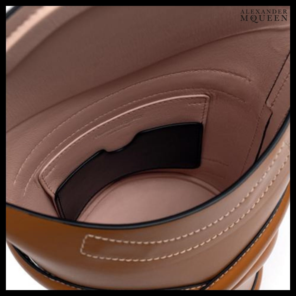 【Alexander Mcqueen】Small Curve Bag Brown