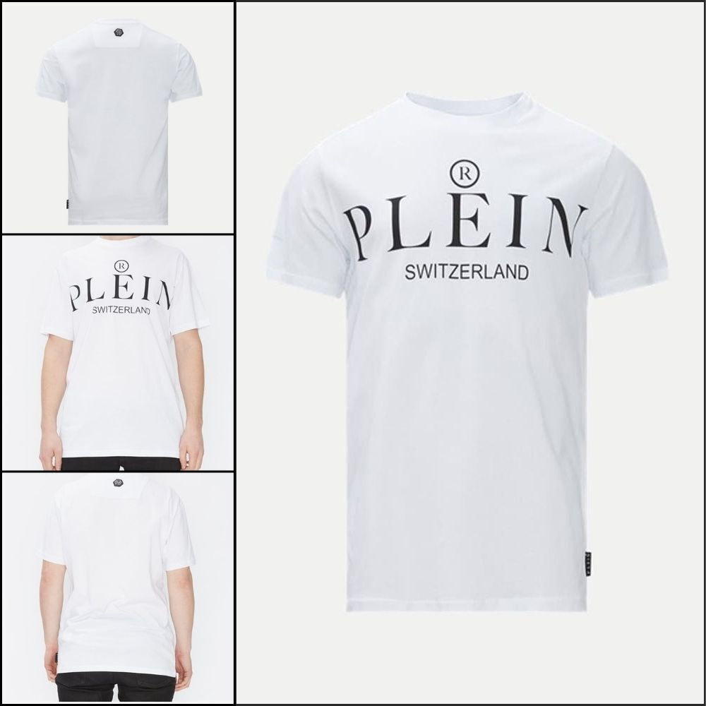 【PHILIPP PLEIN】Iconic Logo Print Short Sleeve T-Shirt