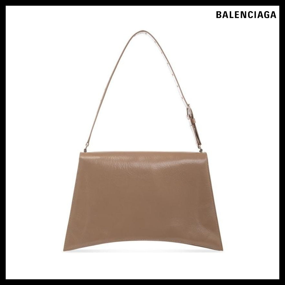 【BALENCIAGA】Crush Sling Shoulder Bag M Dark Mink Grey