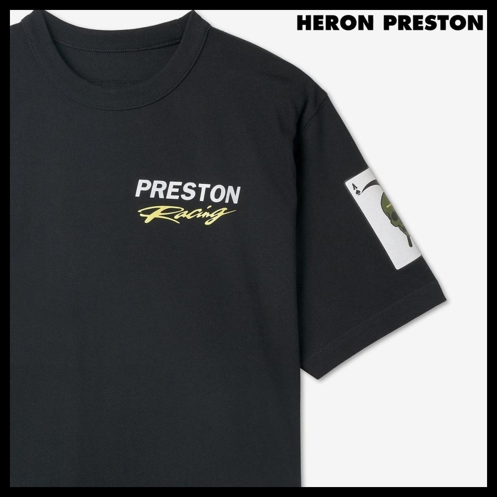 ◆HERON PRESTON◆ Tシャツ T Shirt Black 半袖 ロゴ