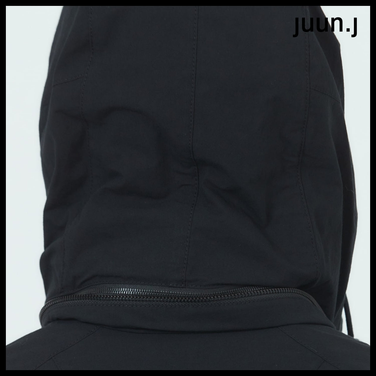 【JUUN.J】Nylon Cotton Waist String M-65 Field Jacket Black