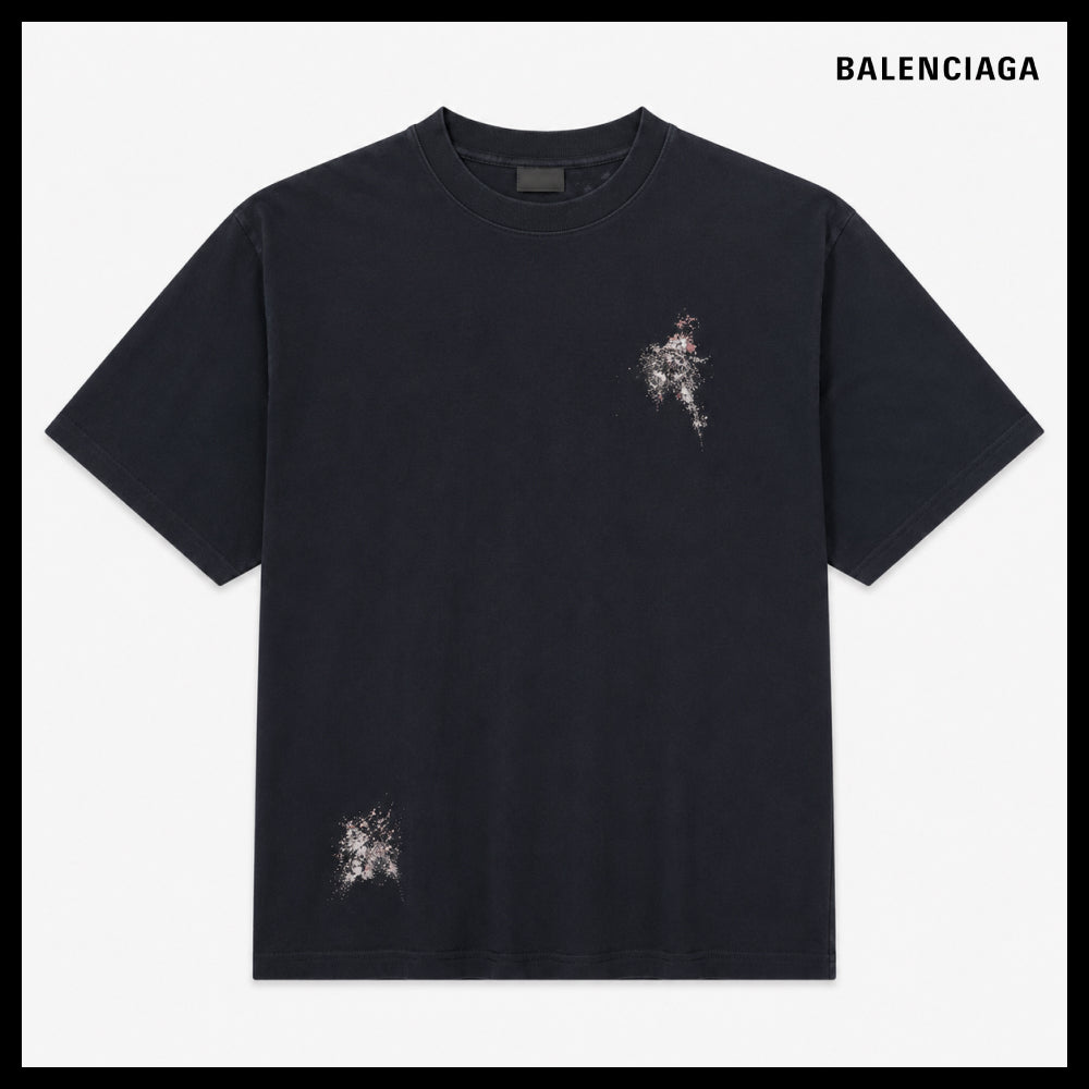【BALENCIAGA】Balenciaga Nail Polish T-Shirt Medium Fit