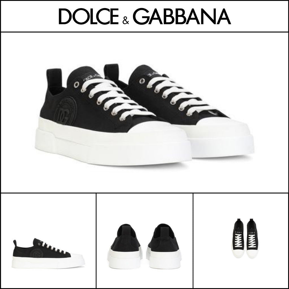 【Dolce & Gabbana】CANVAS PORTOFINO LIGHT SNEAKERS WITH DG