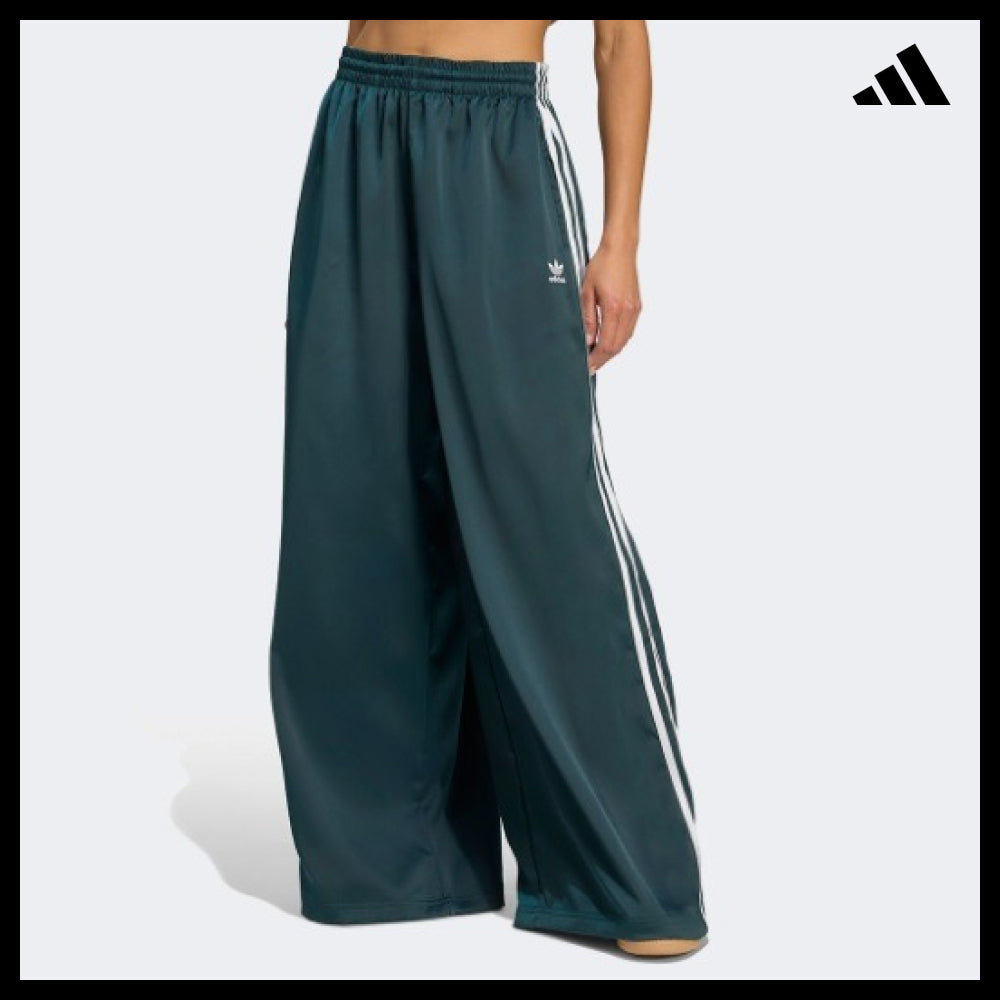 【adidas】Adicolor Satin Wide-Leg Track Pants AURIVY