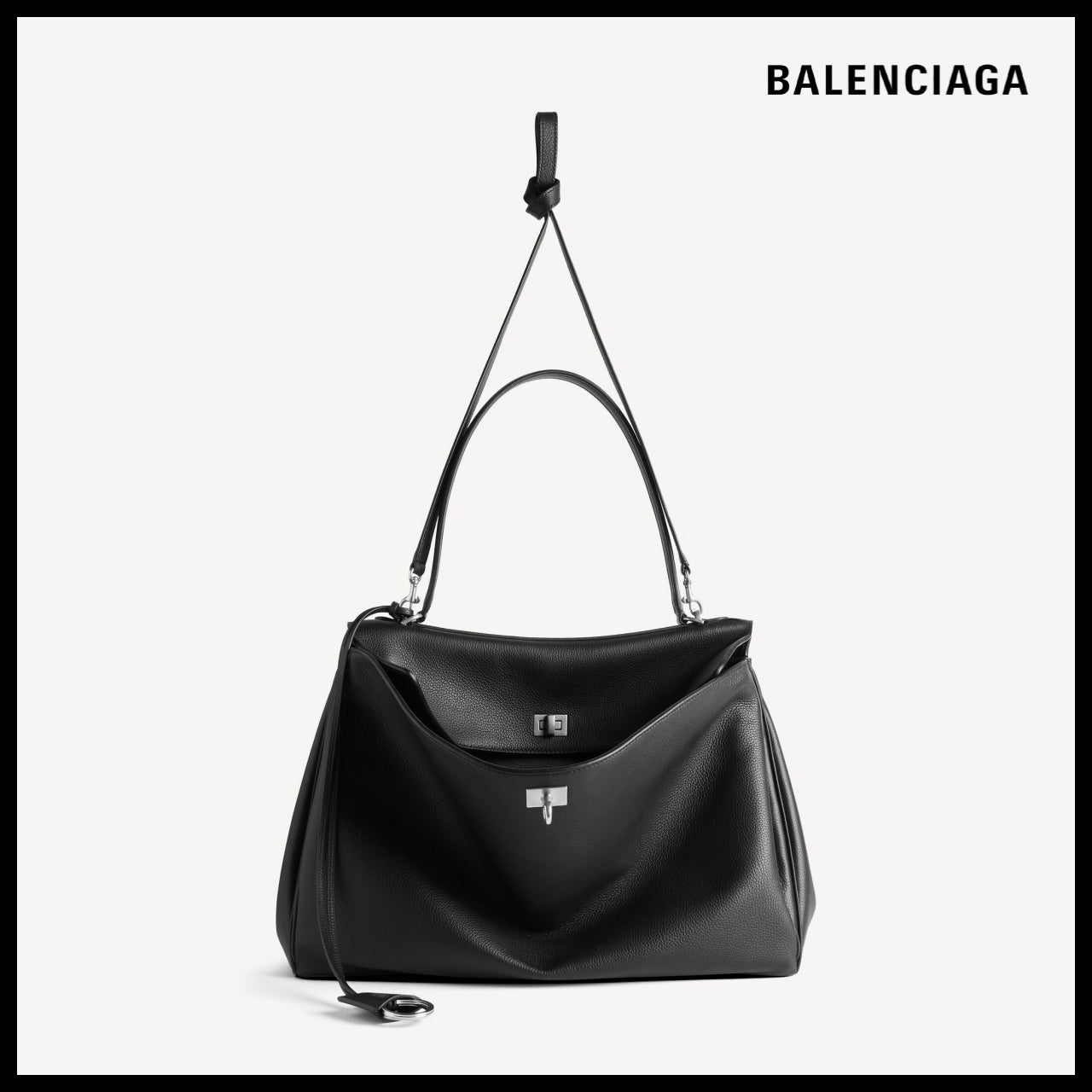 【BALENCIAGA】Rodeo Handbag Large Grained Calfskin