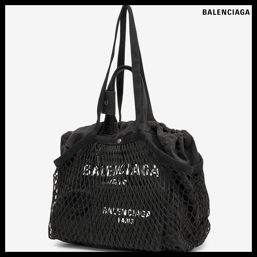 【BALENCIAGA】24/7 Tote Bag Washed Black:White