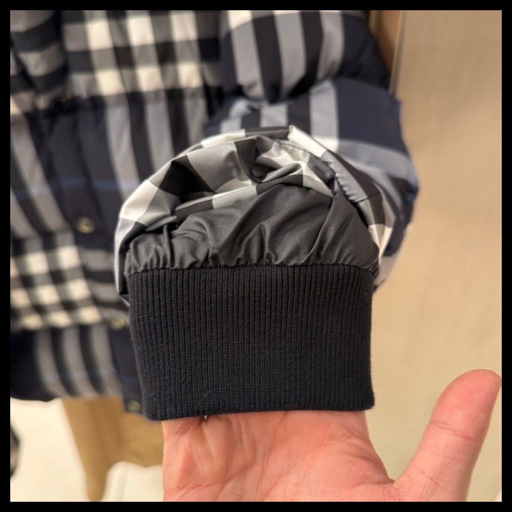 【Burberry】New Larrick EKD Check Lined Goose Down Padded