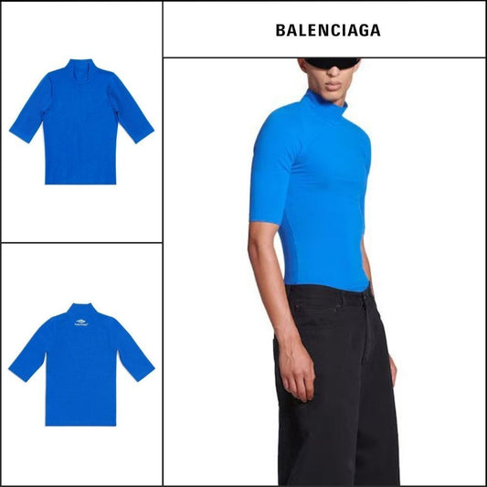 【BALENCIAGA】B Sports Icon Long Sleeve Turtleneck T-Shirt