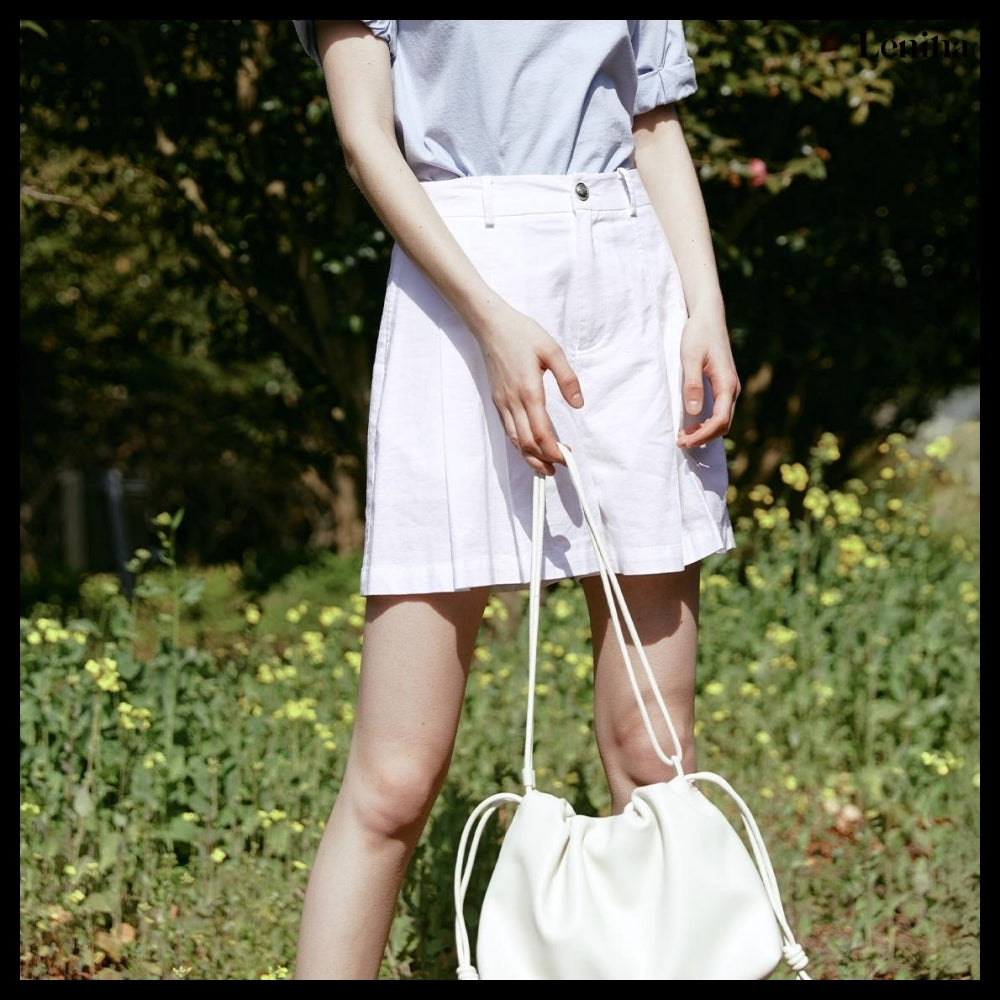 【LENINA】Floria Shoulder Cross Bag White