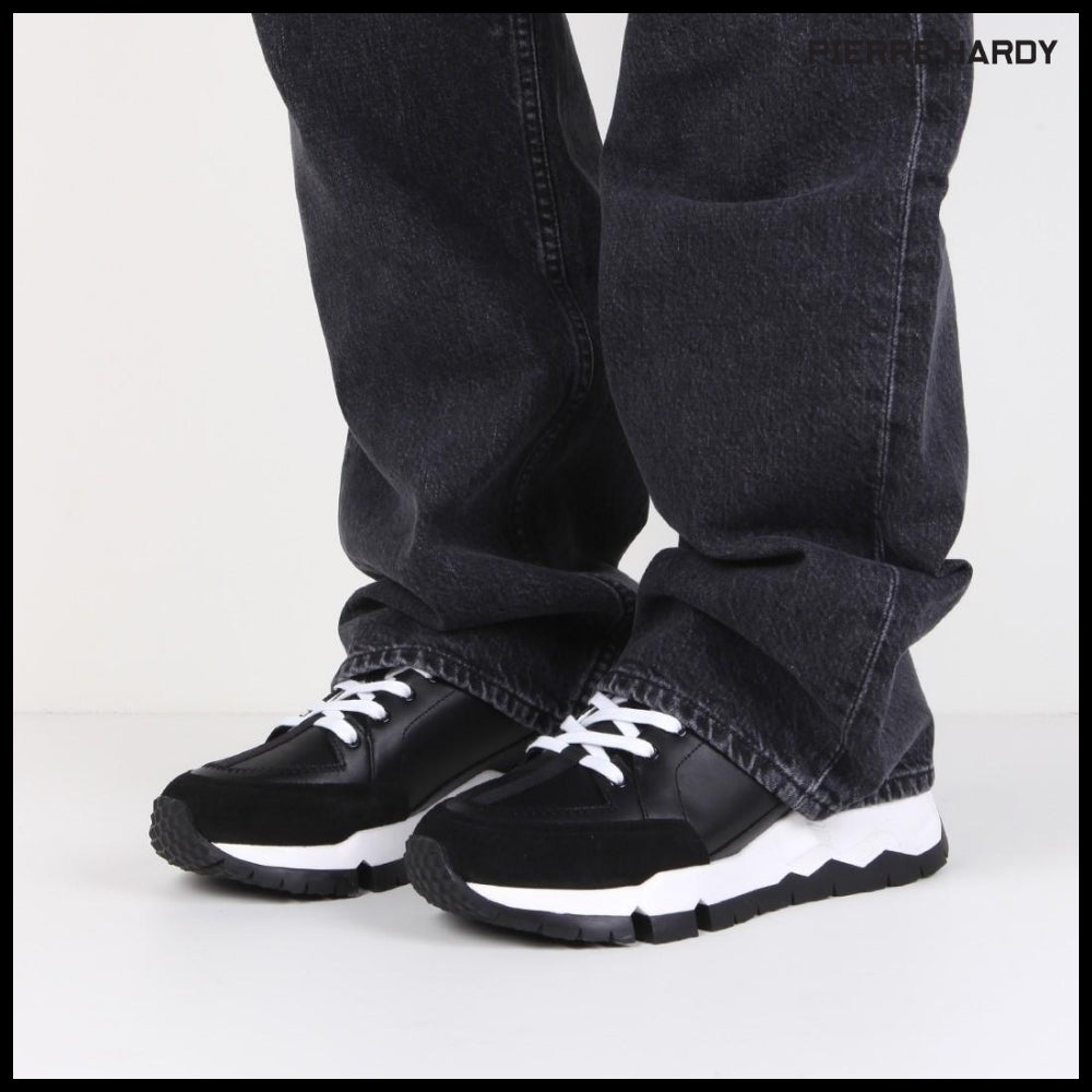 【Pierre Hardy】STREET LIFE Black Sneakers QX02Z