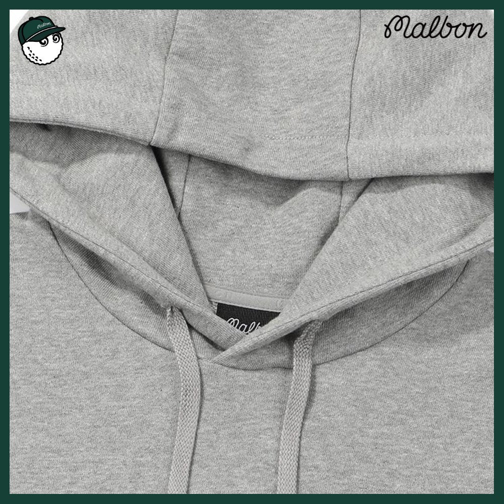 【MALBON GOLF】 SCRIPT HOOD MAN TO MAN 3COLORS