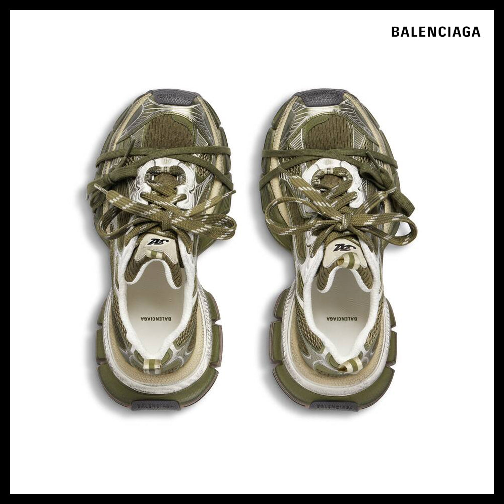 【BALENCIAGA】3XL Sneaker Dark Green Light Beige