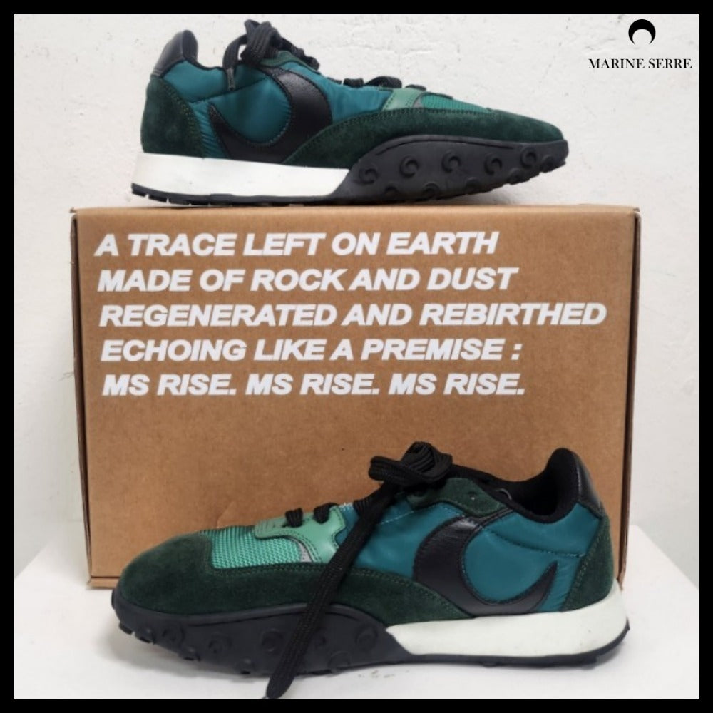 【MARINE SERRE】Women’s Green Moonwalk Sneakers
