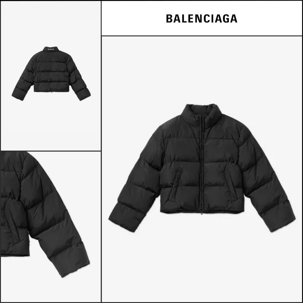 【BALENCIAGA】Shrunk Puffer Jacket Black