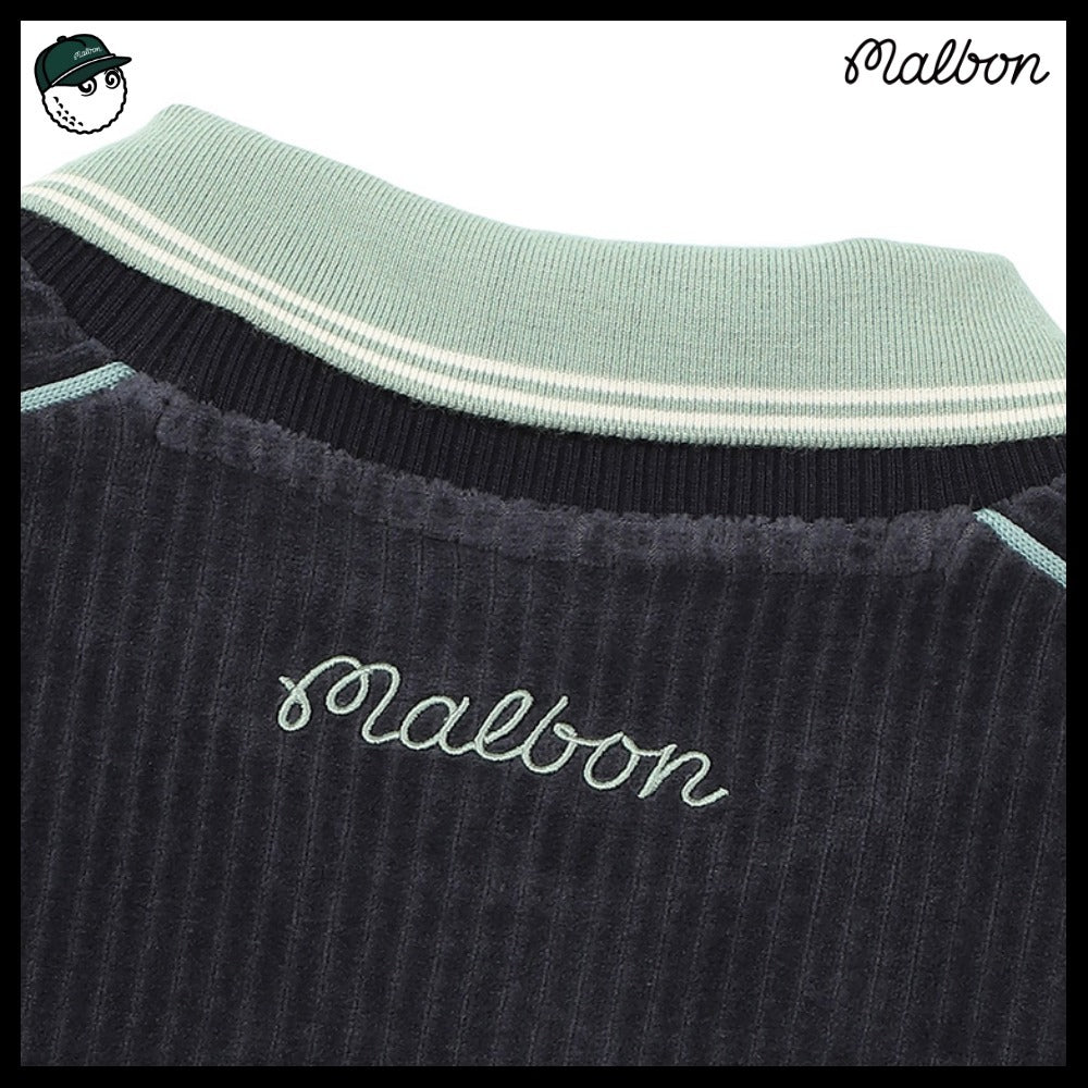 【MALBON】コーデュロイカラーポイントTシャツ 2COLORS