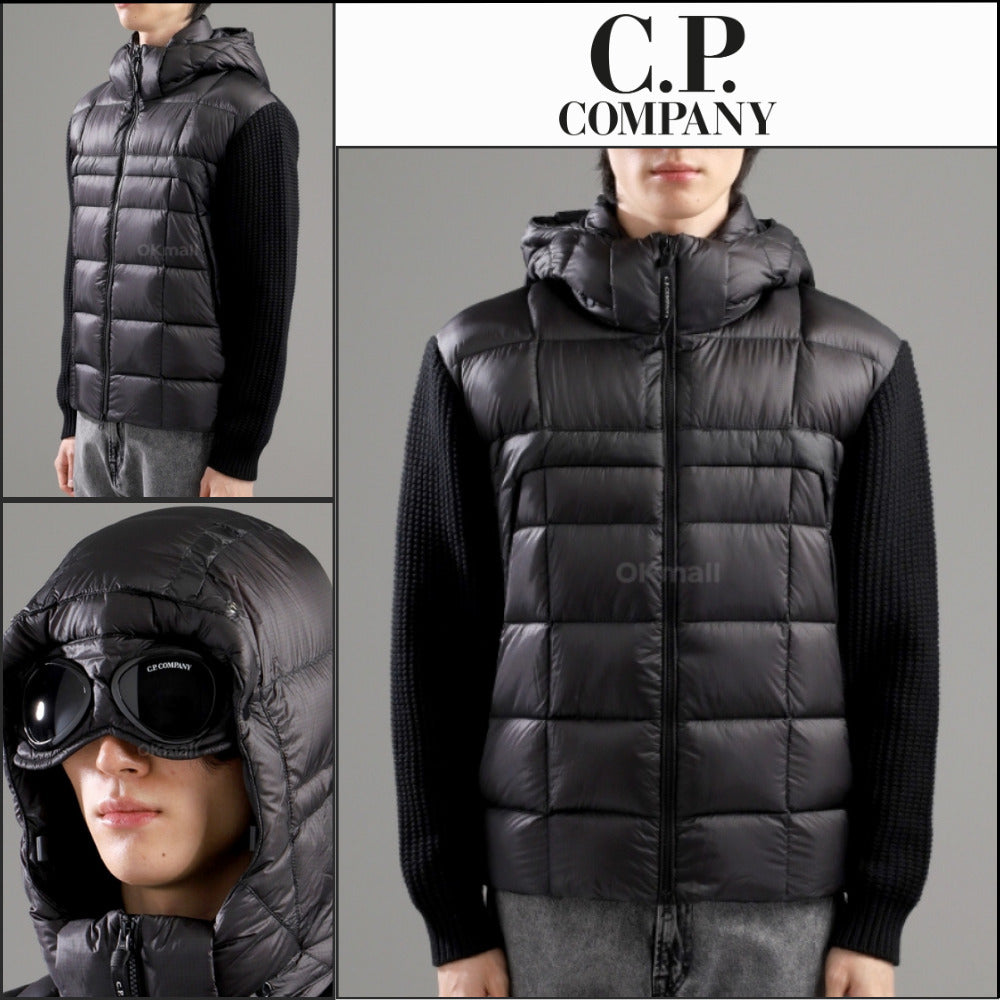 【CP COMPANY】 Extrafine Merino Wool Full Zip Goggle Sweater