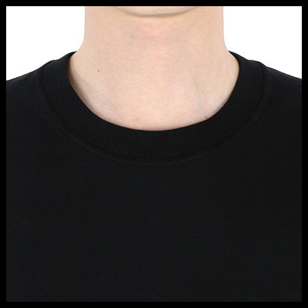 【STONE ISLAND】Logo Patch Fissato Jersey T-Shirt Black