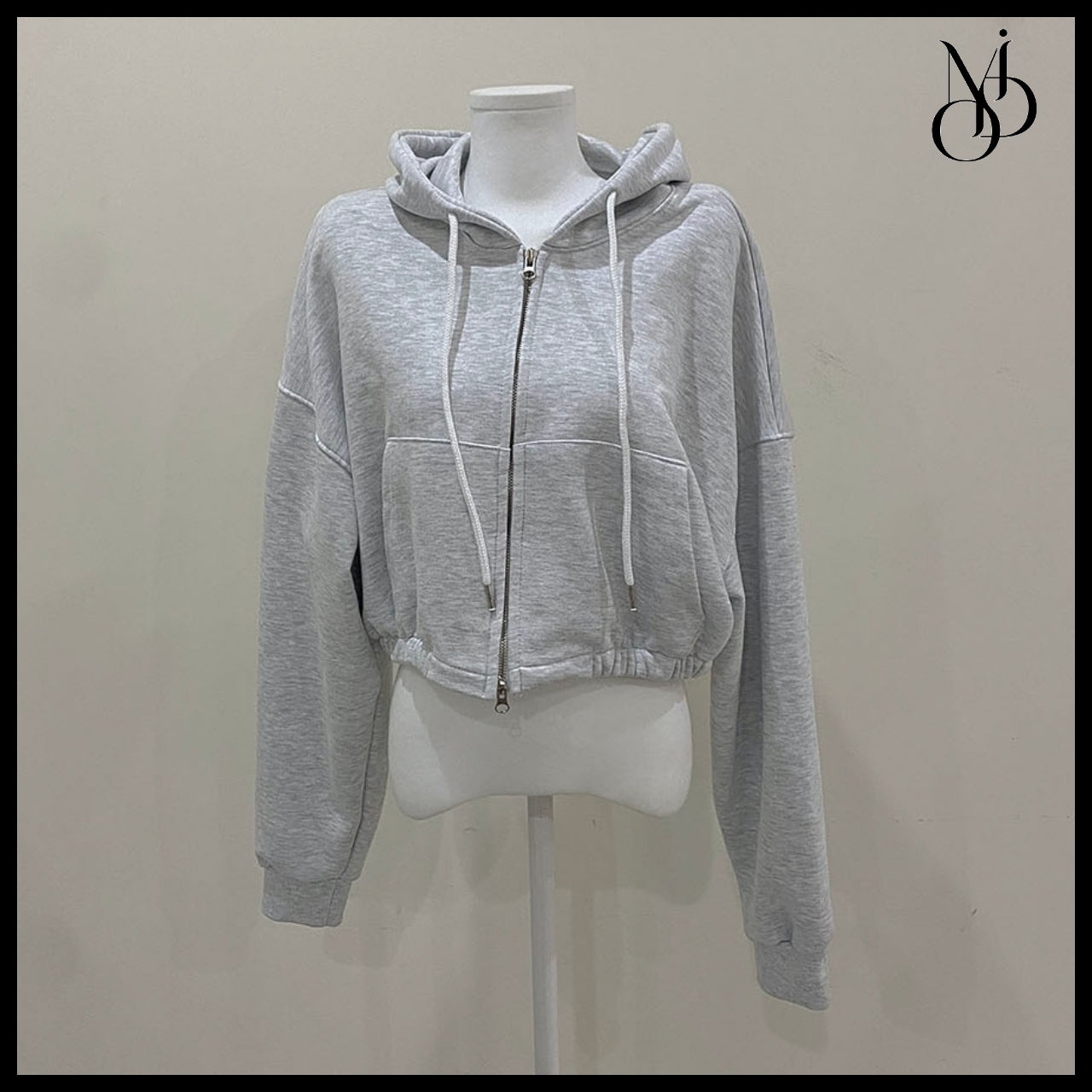 【MODIMOOD】Unisex Oversized Hoodie Two-Way Zip-Up JP