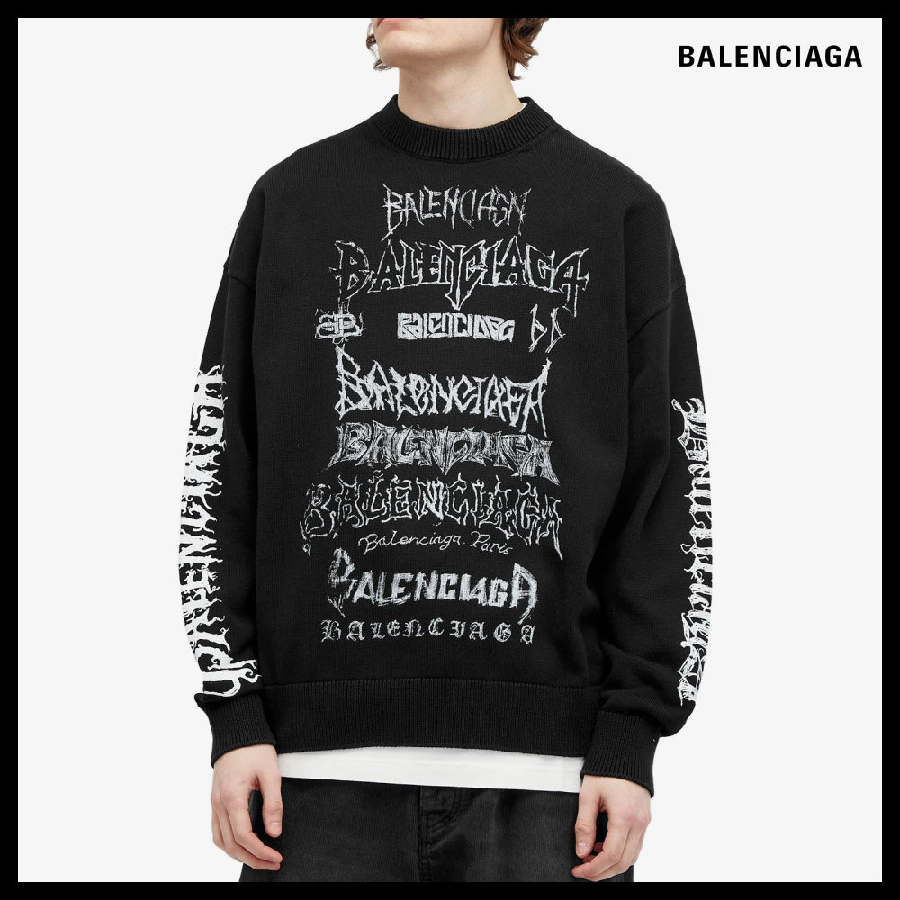 【BALENCIAGA】DIY Metal Sweater Black