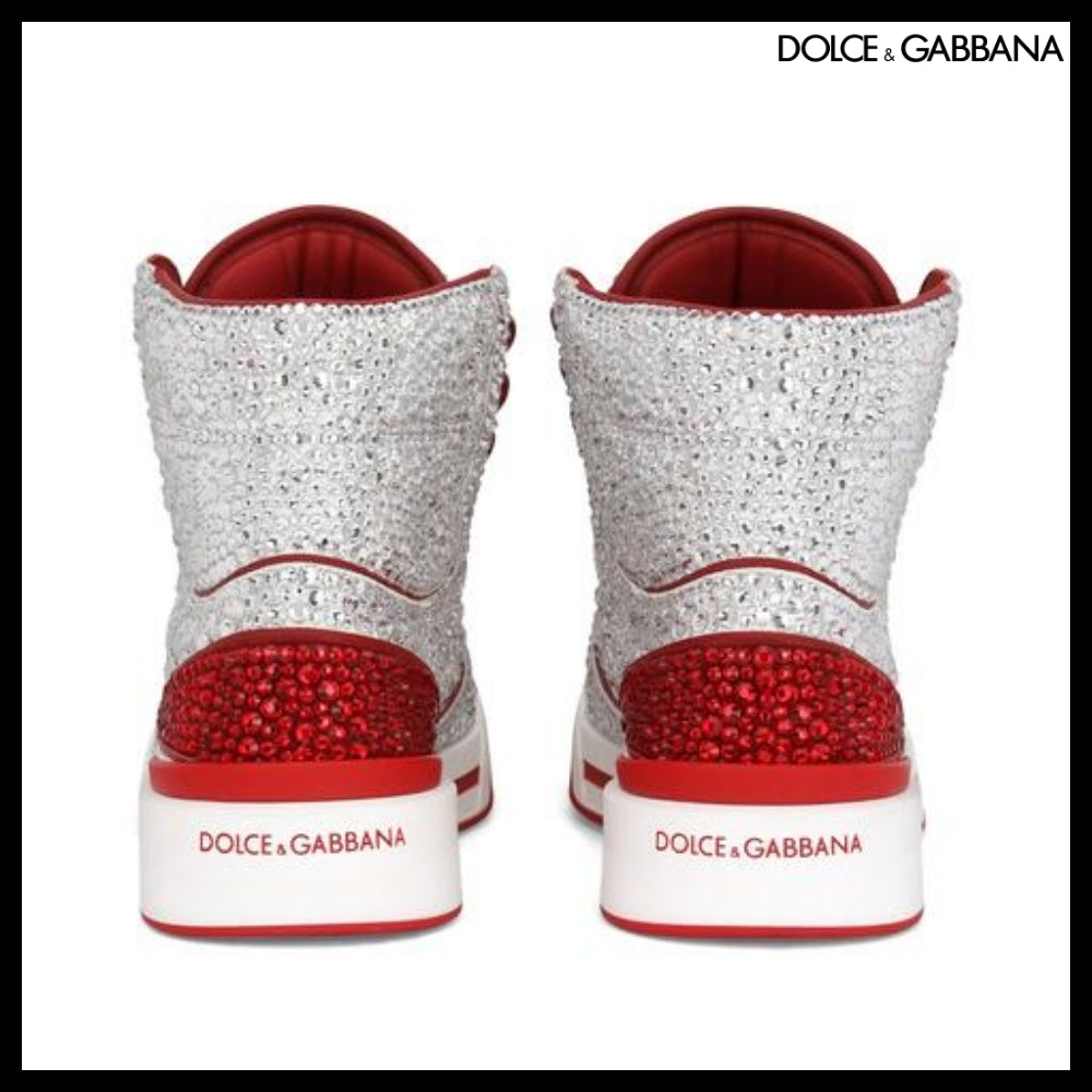 【Dolce & Gabbana】CALFSKIN NEW ROMA HIGH-TOP SNEAKERS