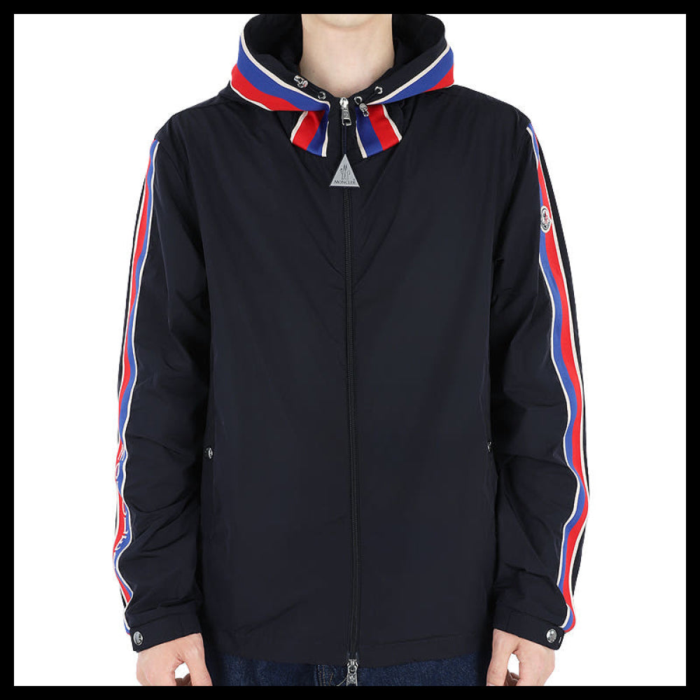 【MONCLER】 Mens Rukbat Hood Jacket Blue Navy