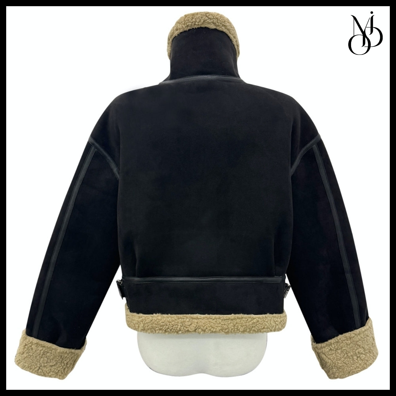 【MODIMOOD】Gumi Crop Shearling Suede Mustang 2 Colors