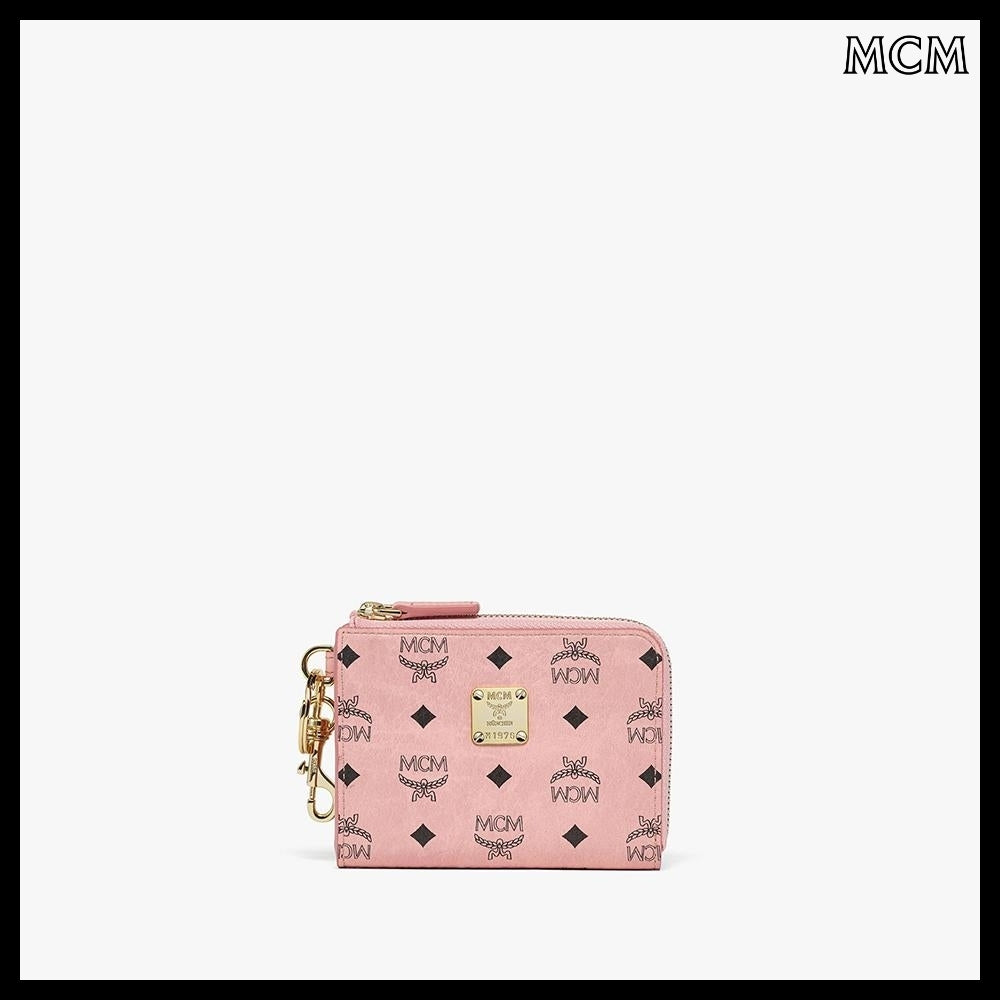 【MCM】Visetos card pouch Pink