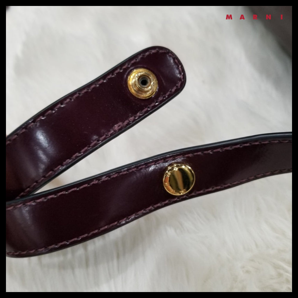 【MARNI】Glossy Medium Trunk Bag