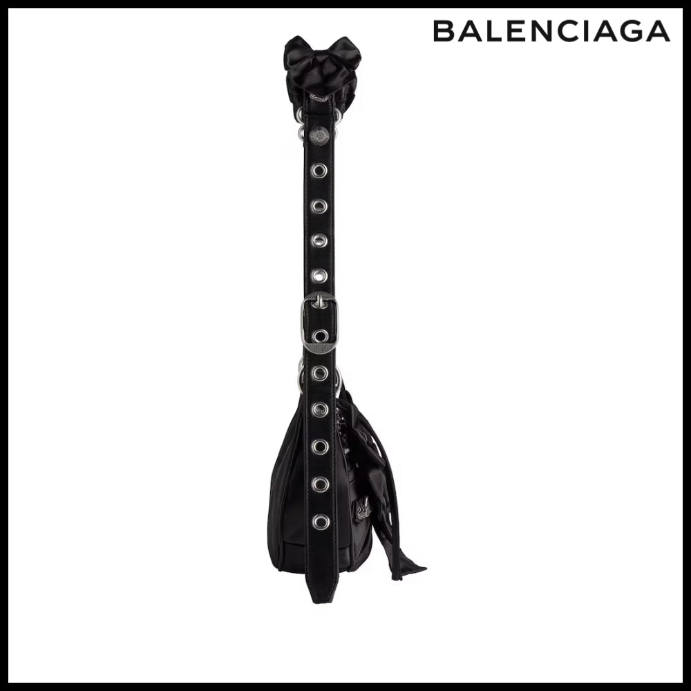 【BALENCIAGA 】Le Cagole Satin Shoulder Bag XS