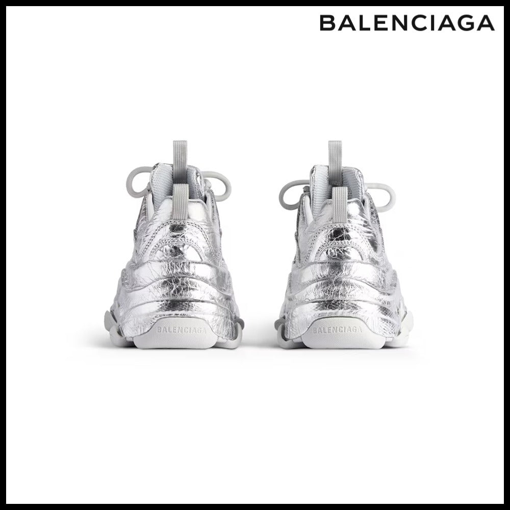 【BALENCIAGA】Triple S Sneaker Silver Metallic